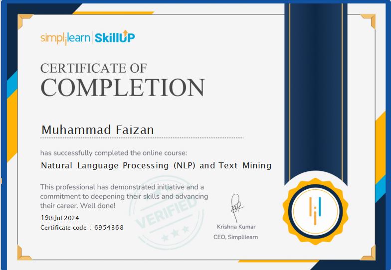 NLP and Text Mining (SkillUp by Simplilearn)