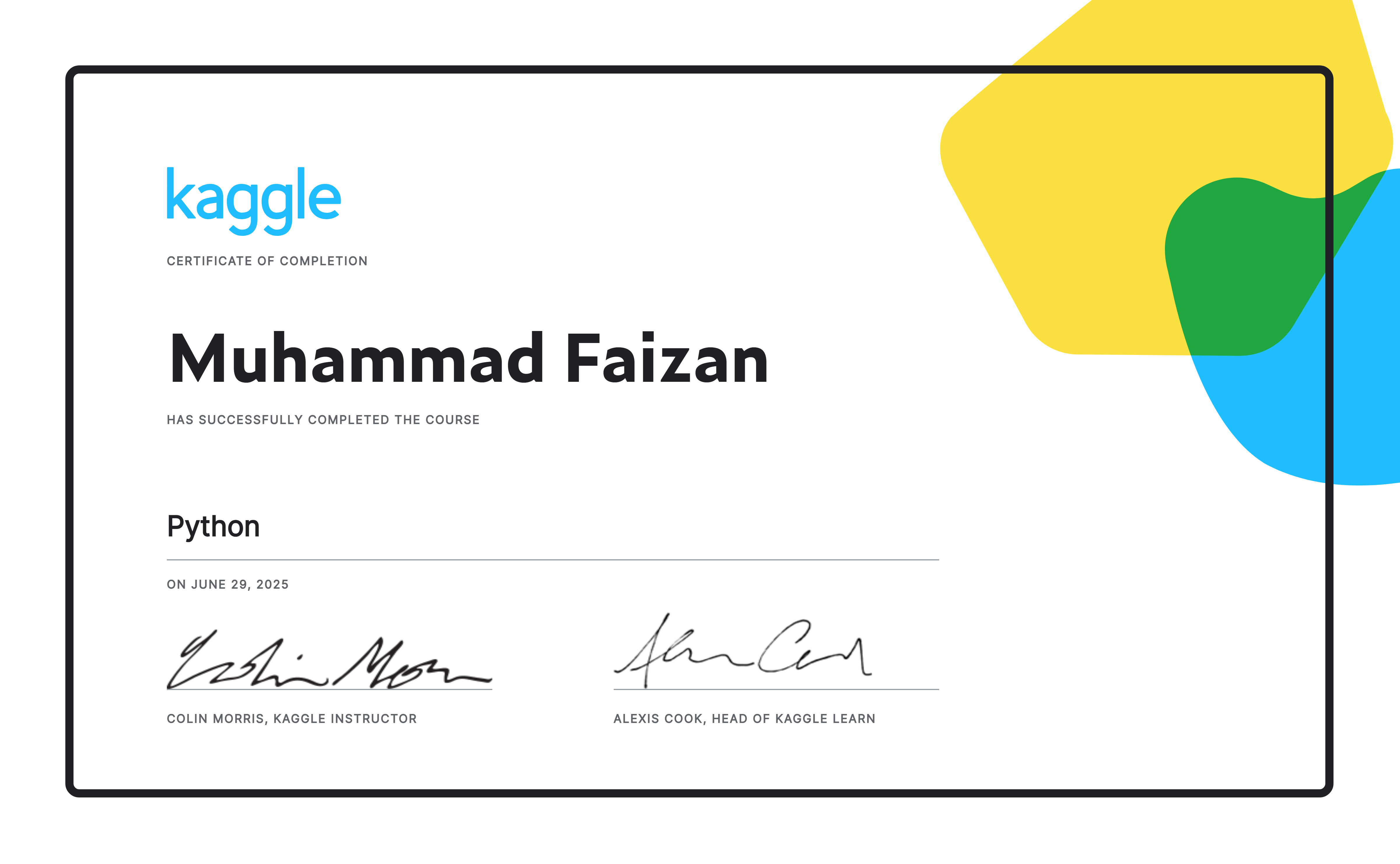 Python Course (Kaggle)